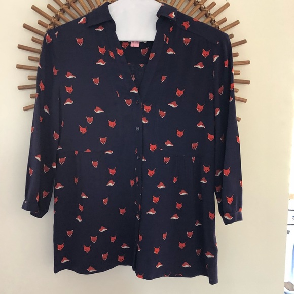 Anthropologie Tops - Adorable Fox Print Anthropologie Top